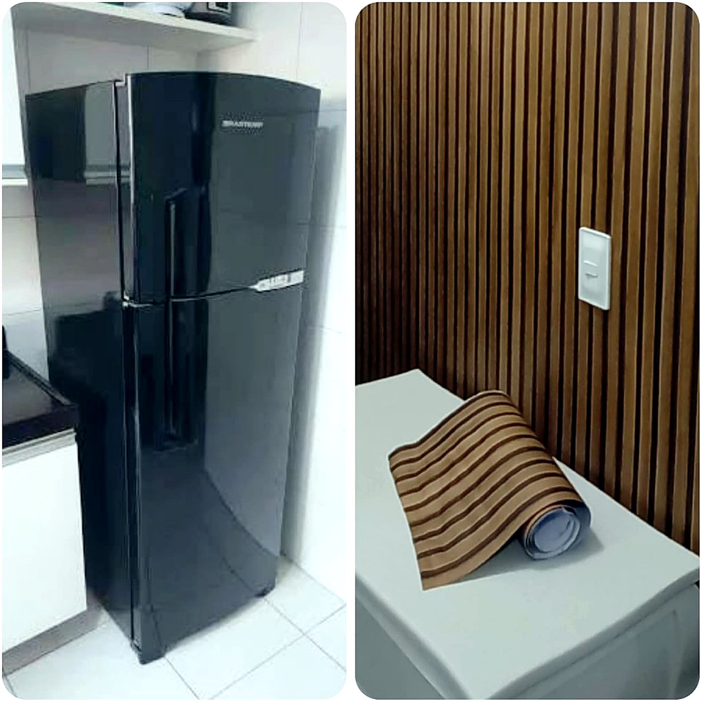 Envelopamento de geladeira e adesivos decorativos